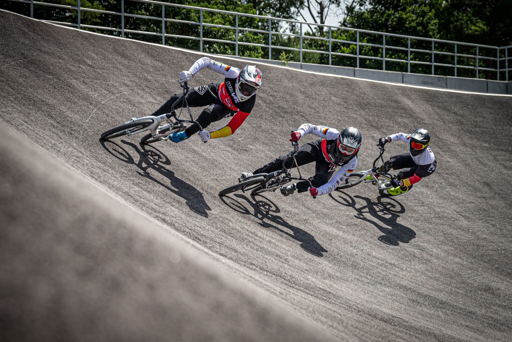 Training auf einer BMX‐Supercross‐Strecke
