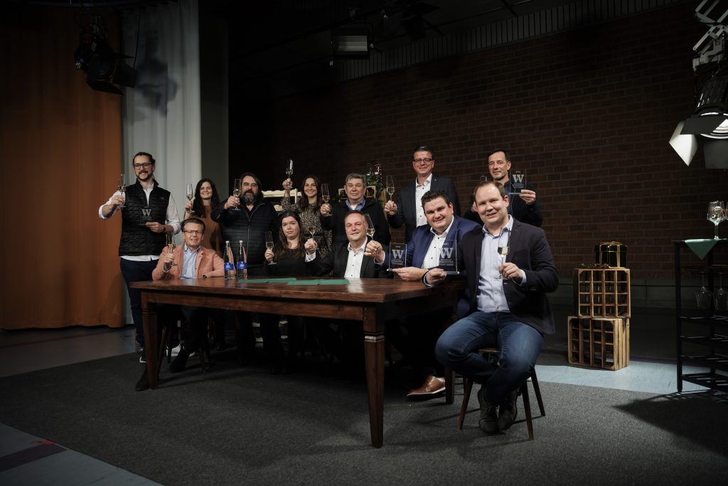 Ein Gruppenbild für die "Württembergische Weinmeisterschaft"